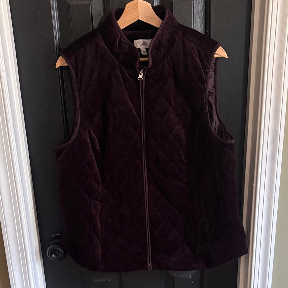 Deep Purple Velvet Vest